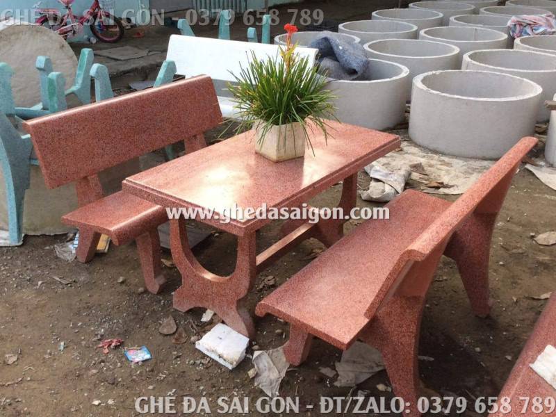 Bộ bàn ghế thông dụng màu đỏ