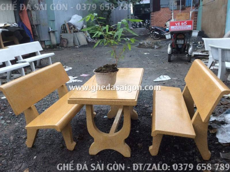 Bo ban ghe thong dung mau vang