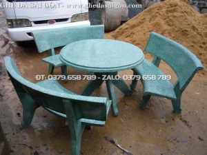 Bộ Bàn Ghế Đá Tròn