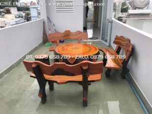 Bàn gốc cây xi măng giả gỗ 5 ban goc cay xi mang gia go 2